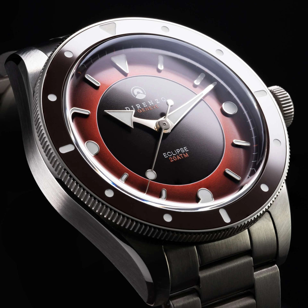 DIRENZO DRZ 03V2 SEA ECLIPSE RED BRACELET 40MM - WATCHH