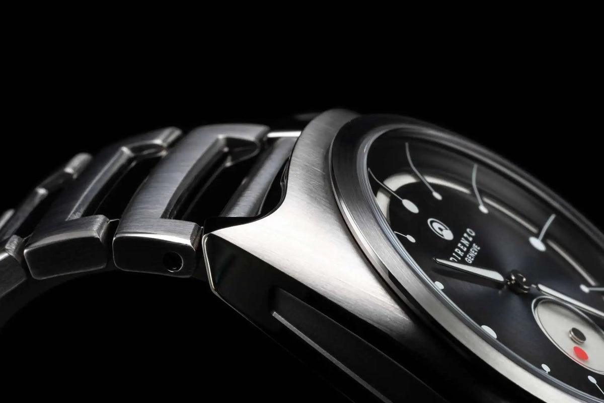 DIRENZO DRZ 06 RETRO DRESS BLACK BRACELET 38MM - WATCHH