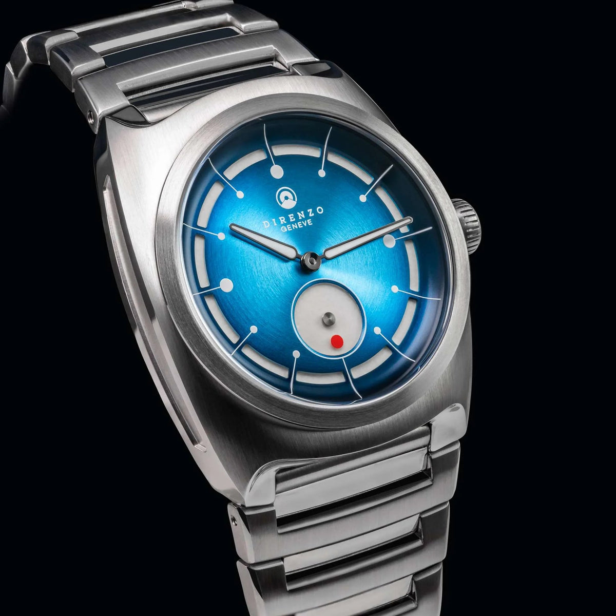 DIRENZO DRZ 06 RETRO DRESS BLUE BRACELET 38MM - WATCHH