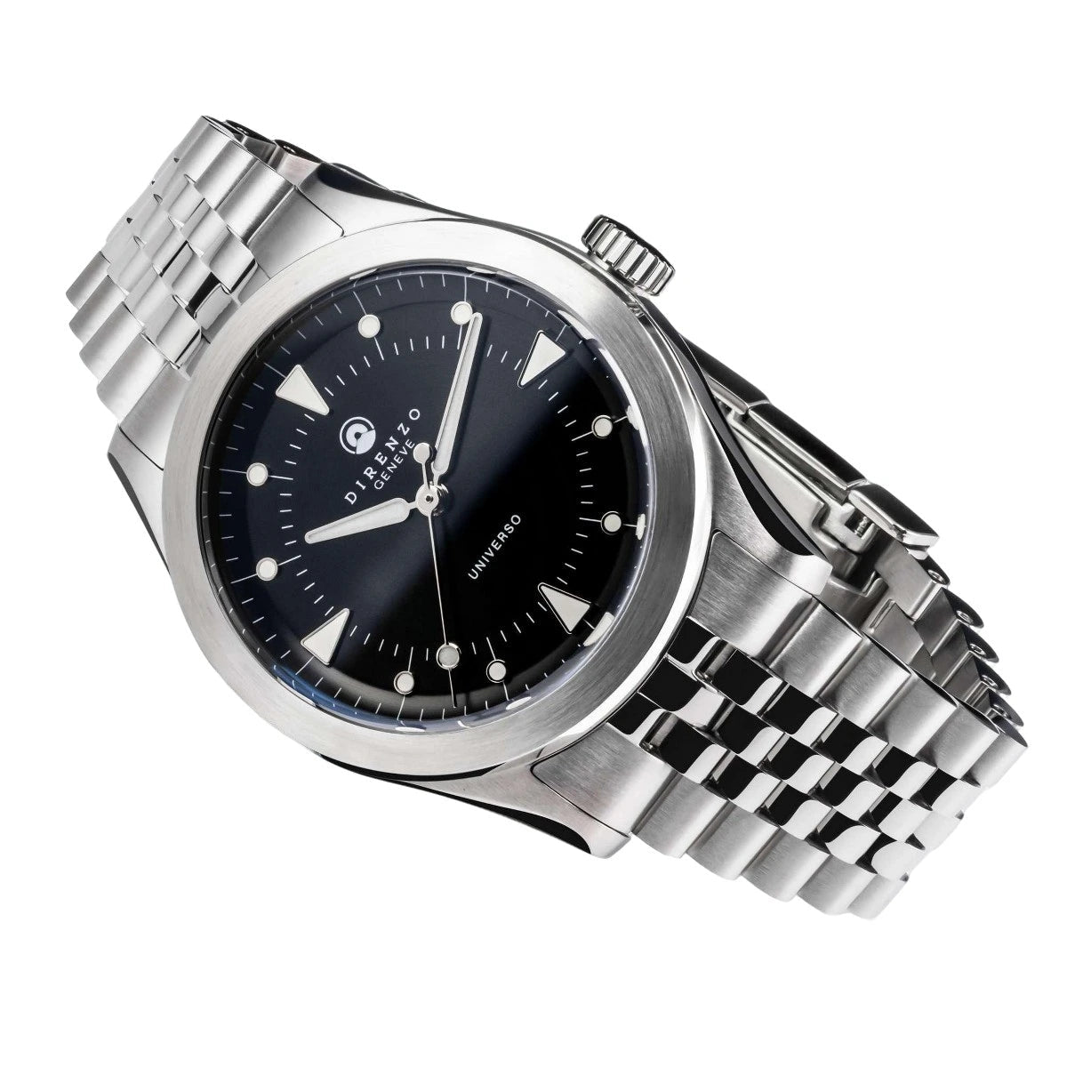 DIRENZO DRZ 07 RETRO DRESS BLACK BRACELET 37MM - WATCHH