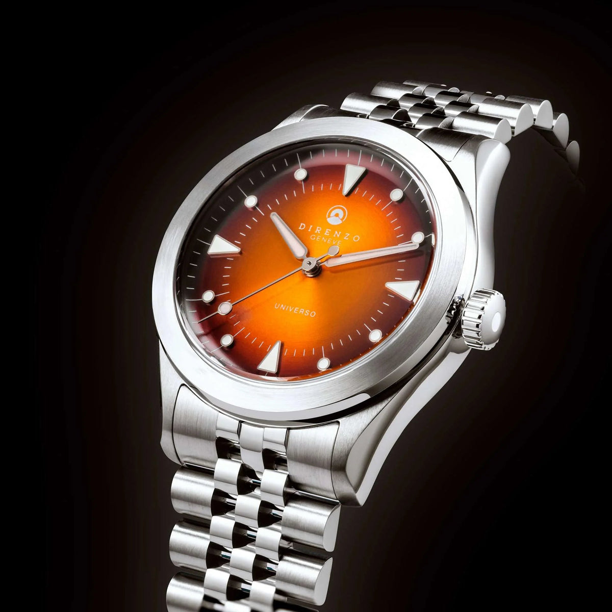 DIRENZO DRZ 07 RETRO DRESS ORANGE BRACELET 37MM - WATCHH