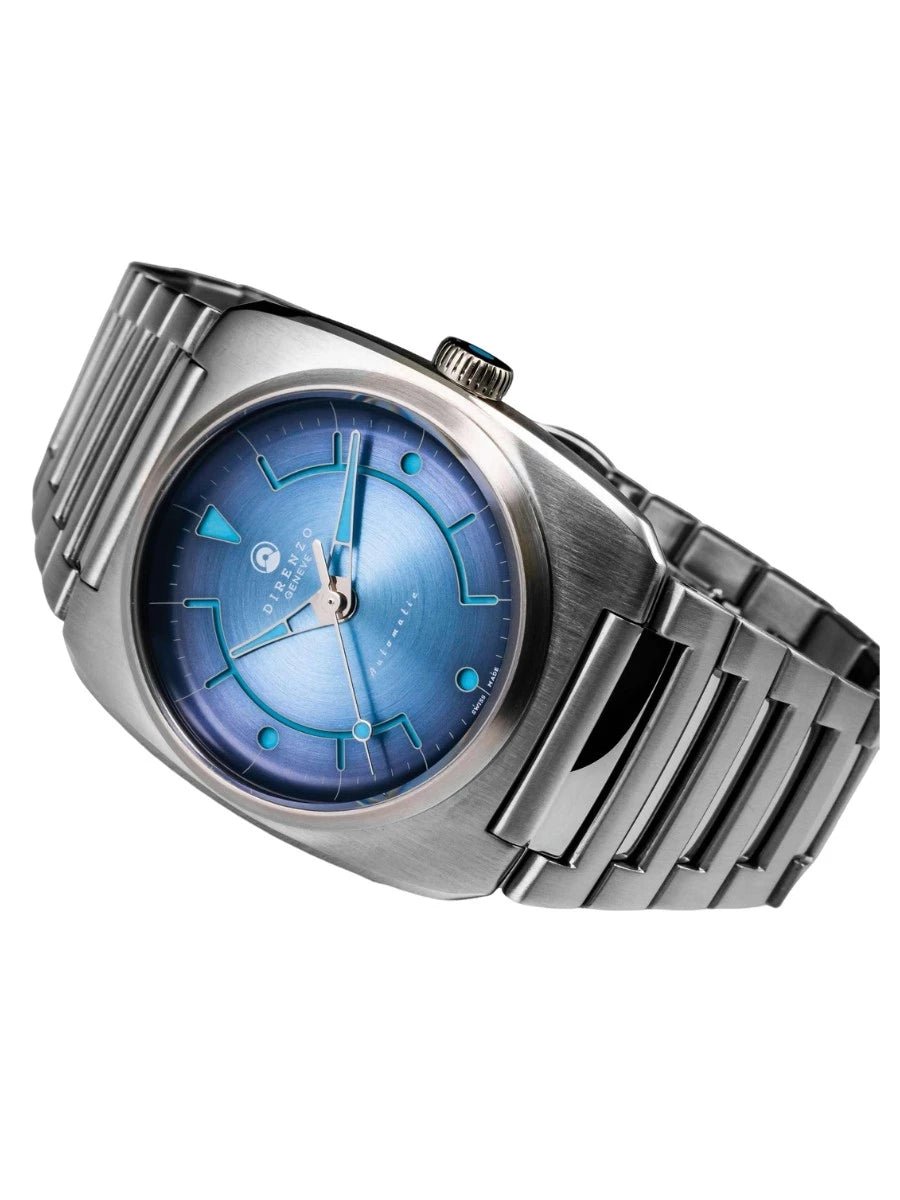 DIRENZO DZR 02 RETRO DRESS BLUE BRACELET 39MM - WATCHH