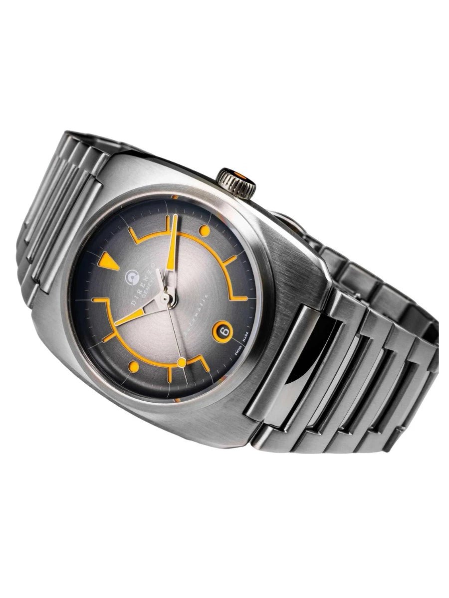 DIRENZO DZR 02 RETRO DRESS GREY BRACELET 39MM WITH DATE - WATCHH