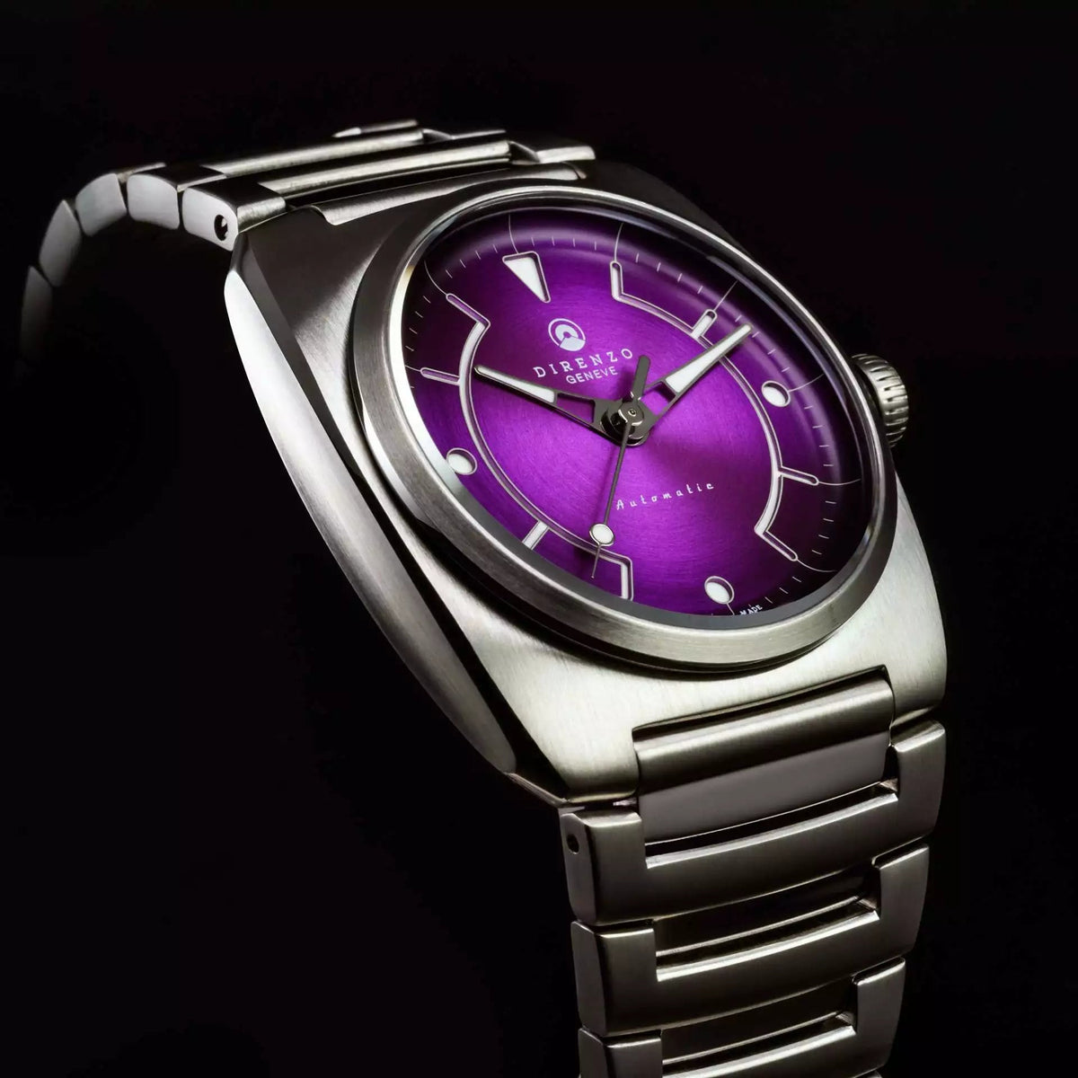 DIRENZO DZR 02 RETRO DRESS PURPLE BRACELET 39MM - WATCHH