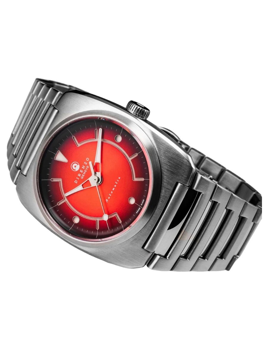 DIRENZO DZR 02 RETRO DRESS RED BRACELET 39MM - WATCHH