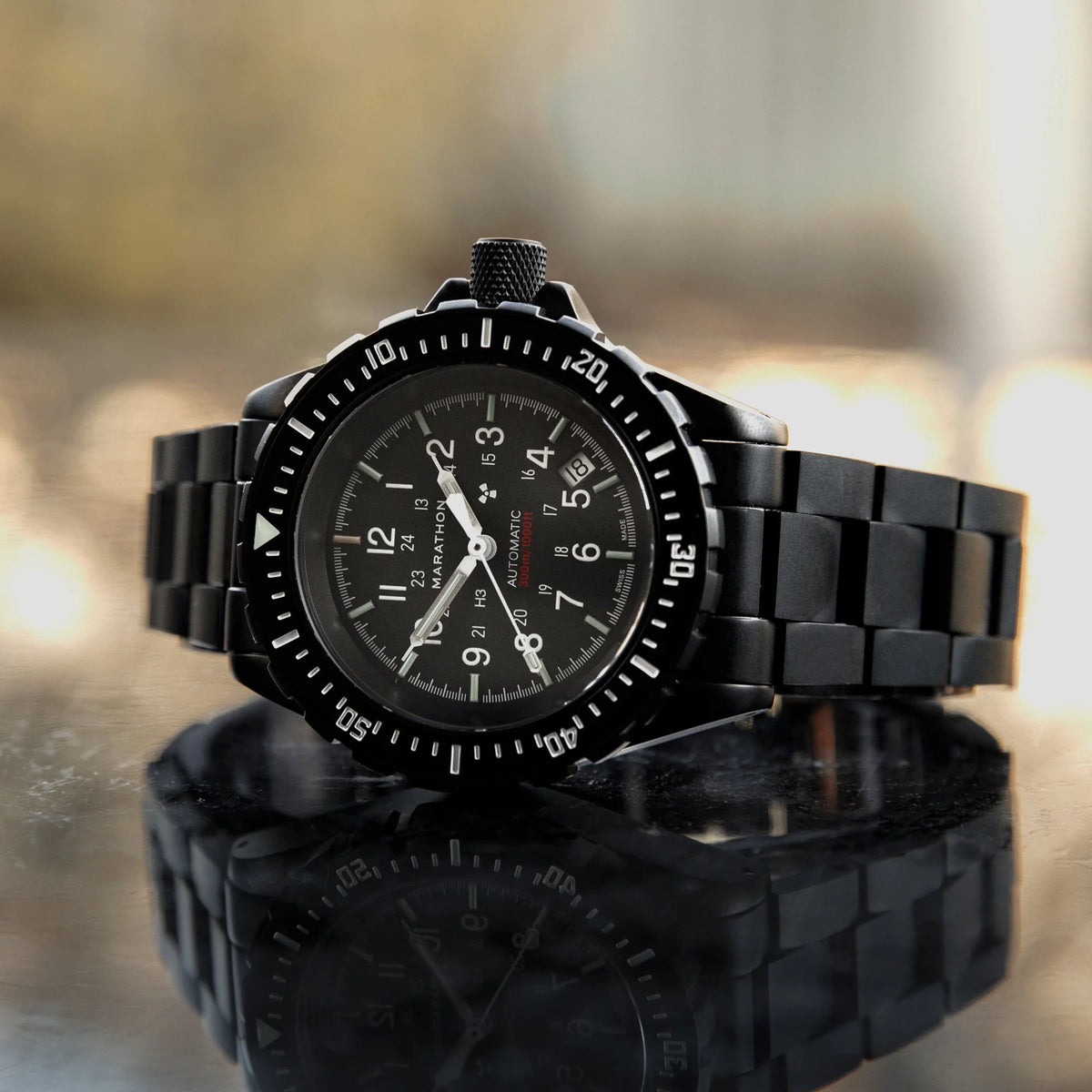 MARATHON 20MM ANTHRACITE STAINLESS STEEL BRACELET (FOR LARGE DIVE) - WATCHH