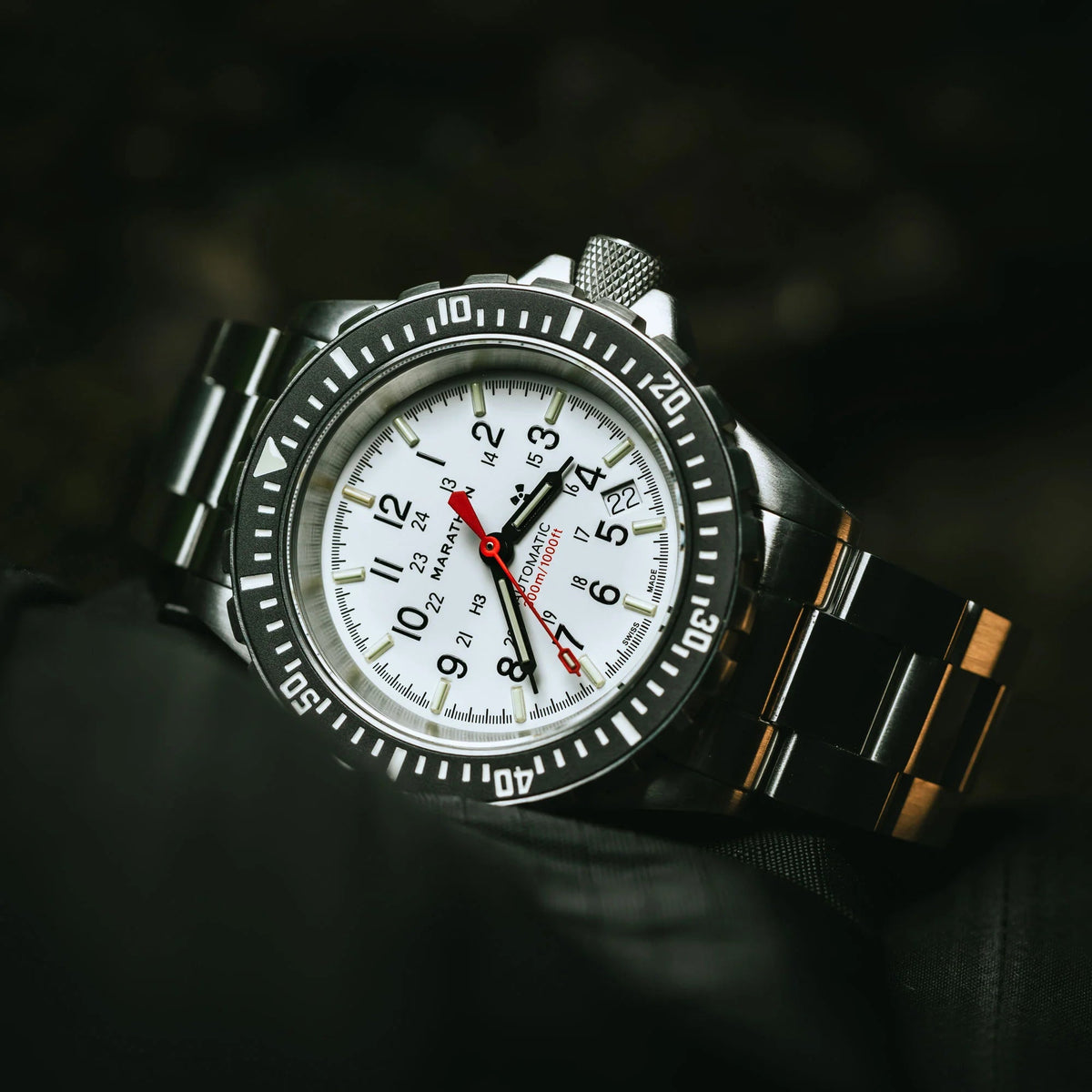 MARATHON 20MM STAINLESS STEEL BRACELET (FOR LARGE DIVE) - WATCHH