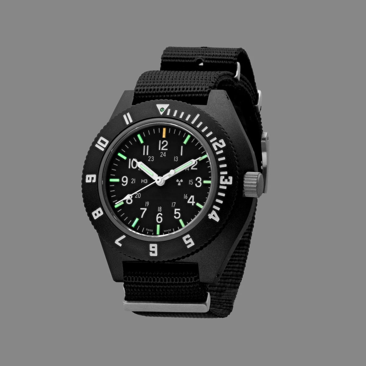 MARATHON AIR PILOT'S NAVIGATOR BLACK 41MM DEFSTAN - WATCHH