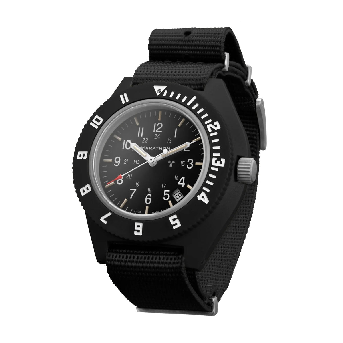 MARATHON AIR PILOT'S NAVIGATOR BLACK WITH DATE 41MM DEFSTAN - WATCHH