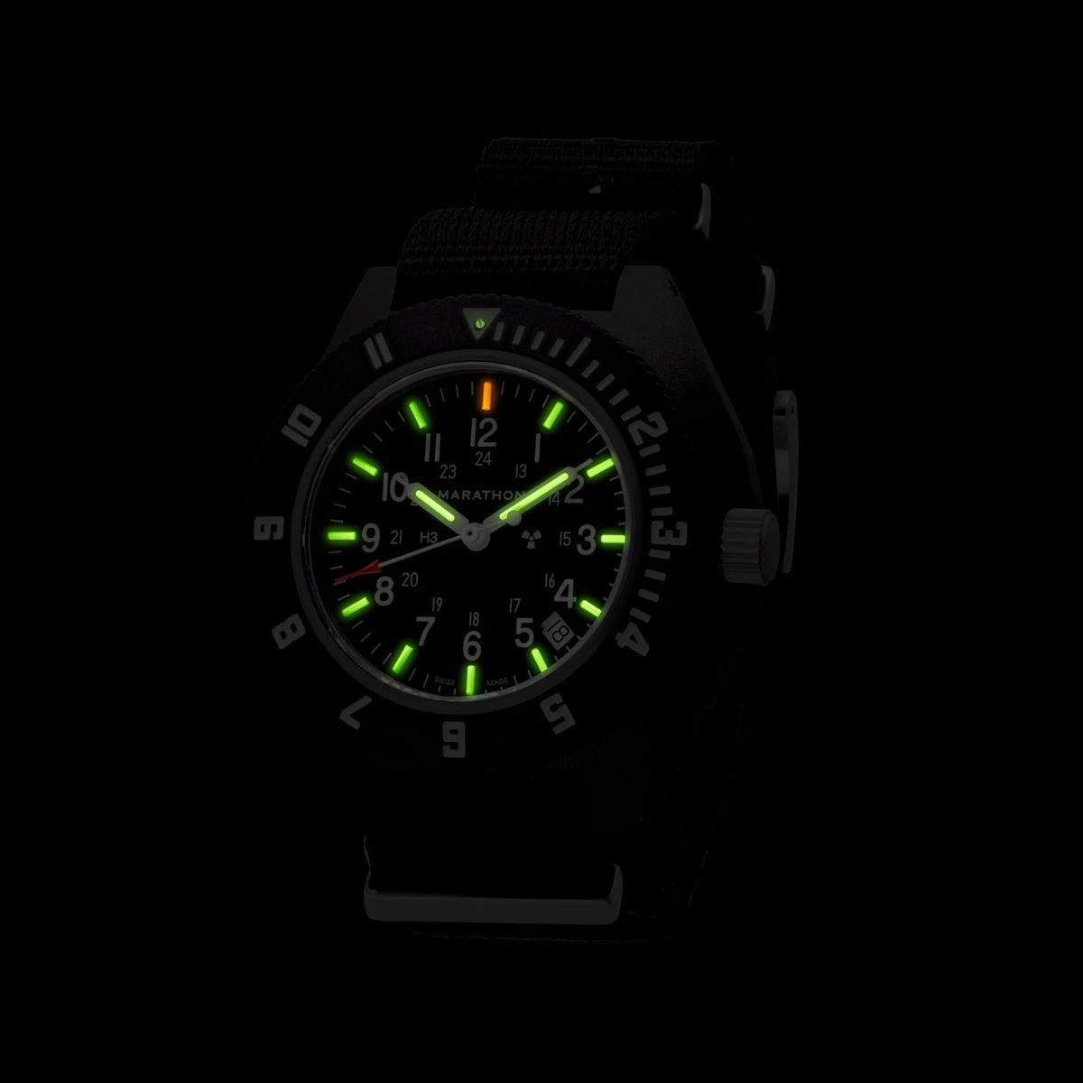 MARATHON AIR PILOT'S NAVIGATOR BLACK WITH DATE 41MM DEFSTAN - WATCHH