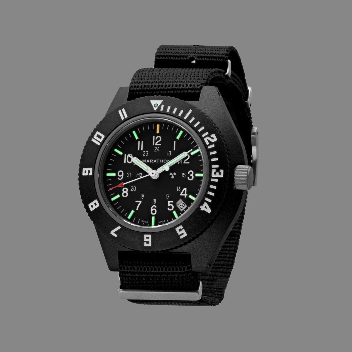 MARATHON AIR PILOT'S NAVIGATOR BLACK WITH DATE 41MM DEFSTAN - WATCHH