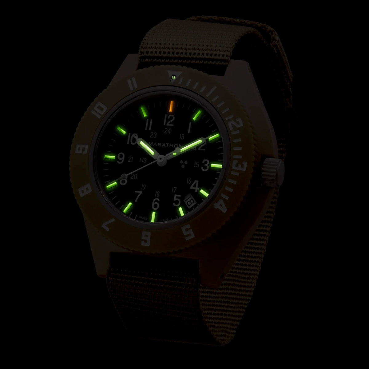 MARATHON AIR PILOT'S NAVIGATOR DESERT TAN WITH DATE 41MM watch