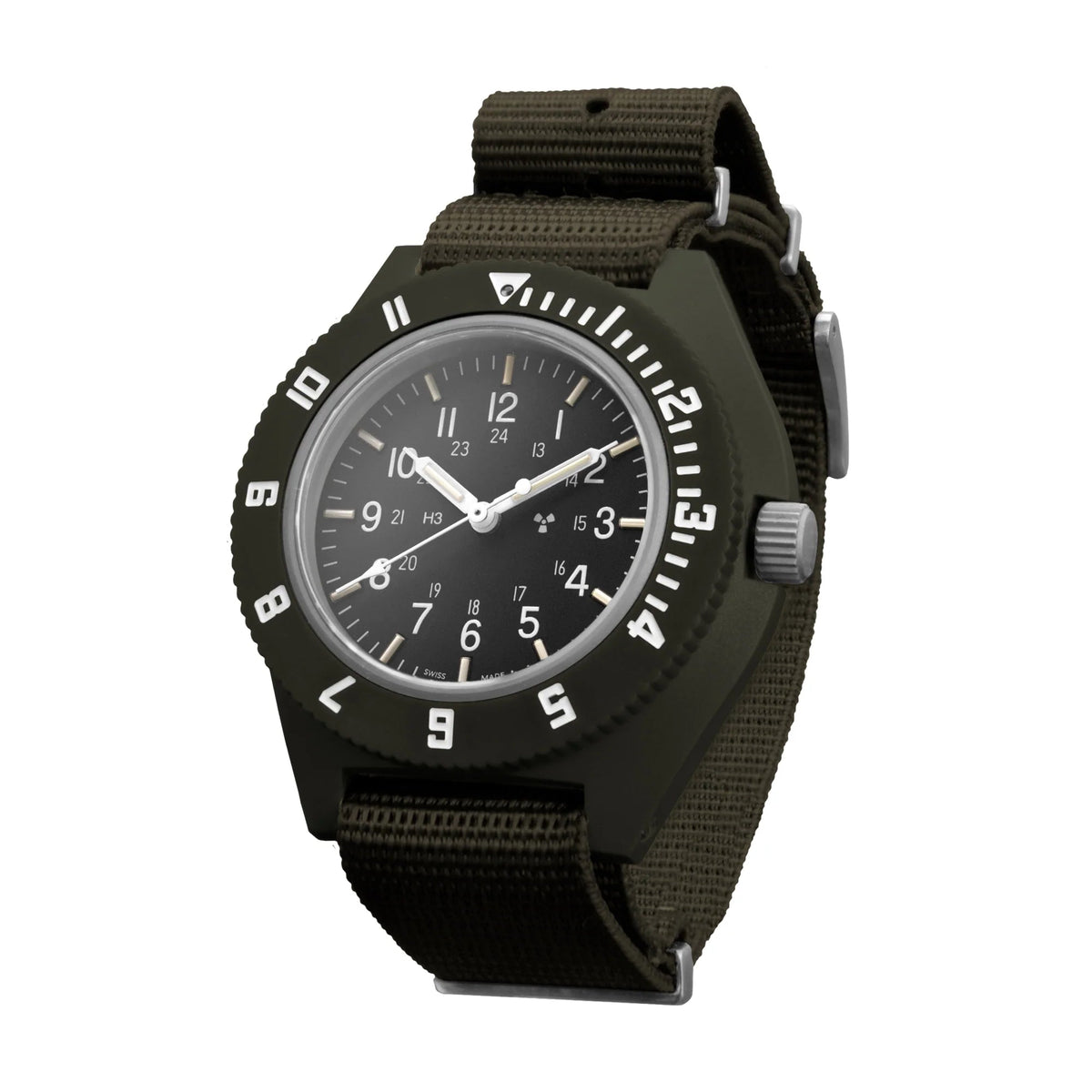 MARATHON AIR PILOT'S NAVIGATOR SAGE GREEN 41MM DEFSTAN - WATCHH