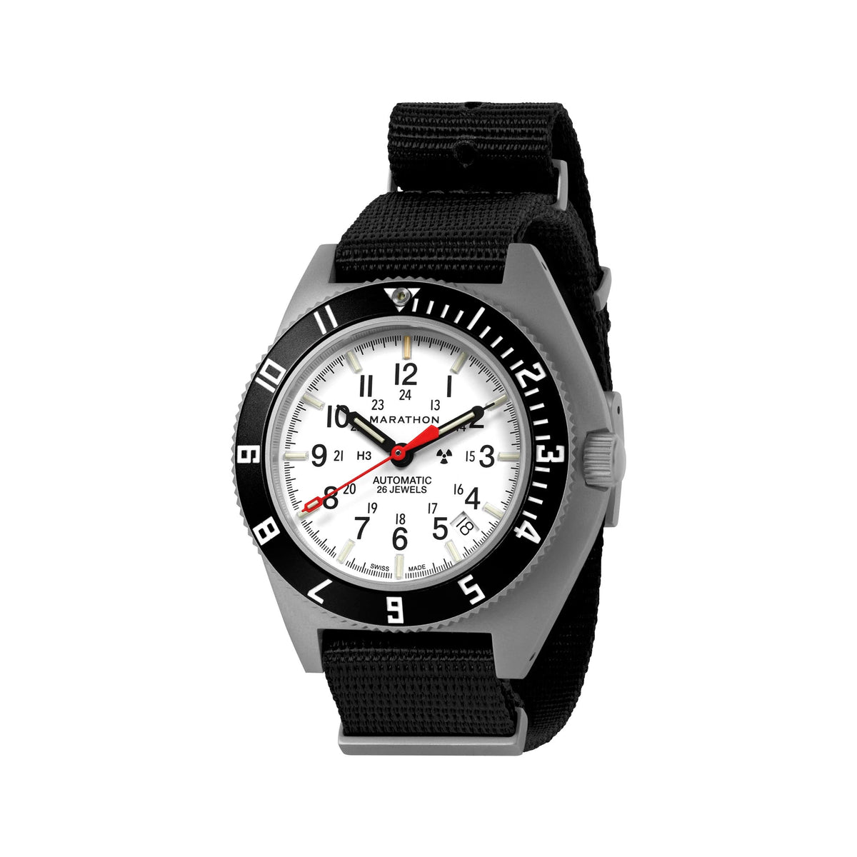 MARATHON AIR PILOT'S SSNAV-AUTO STEEL NAVIGATOR ARCTIC DATE AUTOMATIC 41MM DEFSTAN watch