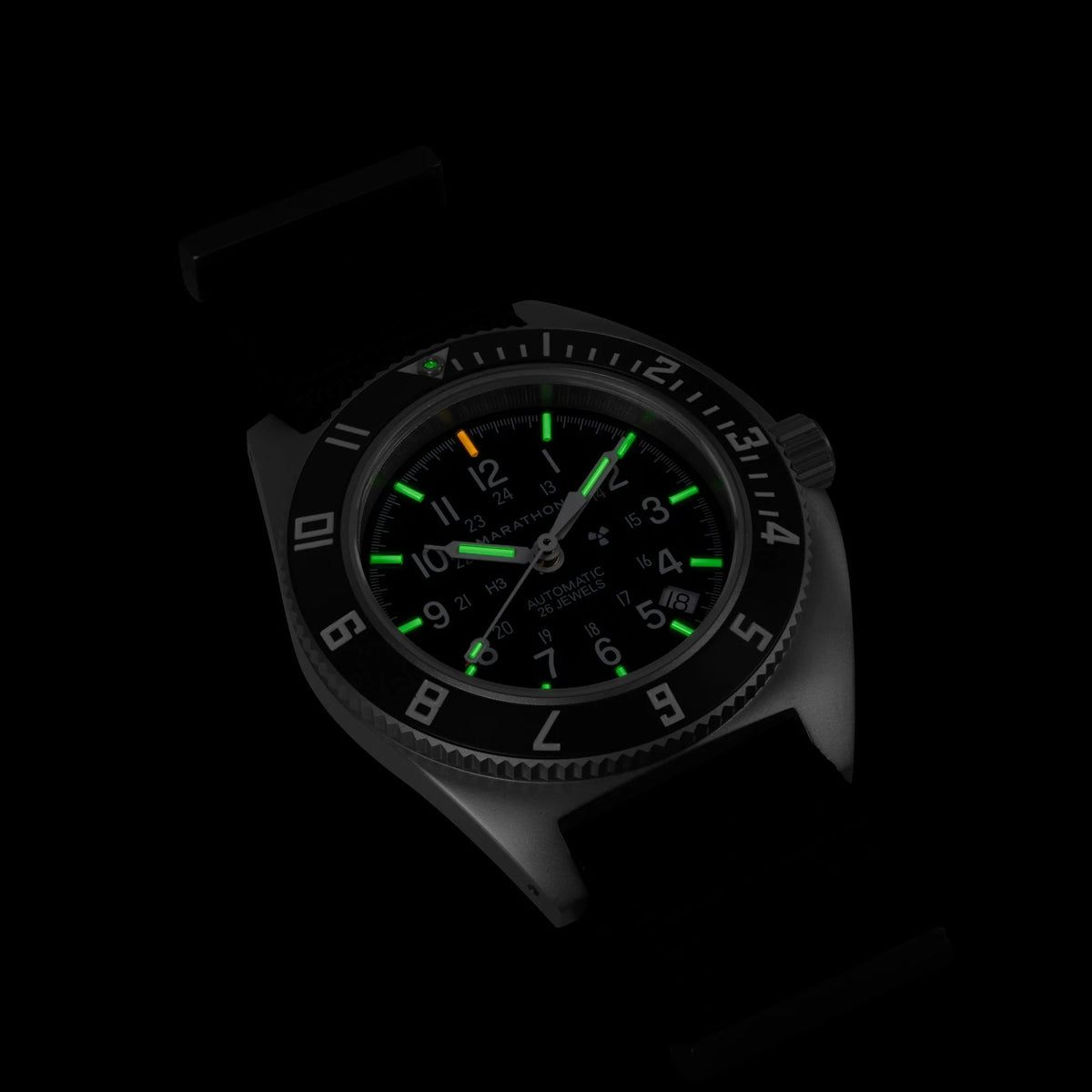 MARATHON AIR PILOT'S SSNAV - AUTO STEEL NAVIGATOR WITH DATE AUTOMATIC 41MM DEFSTAN - WATCHH