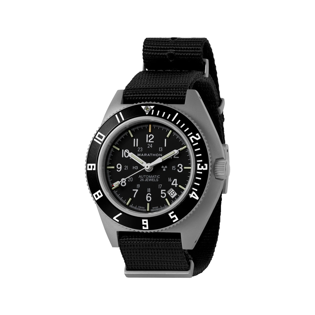 MARATHON AIR PILOT'S SSNAV - AUTO STEEL NAVIGATOR WITH DATE AUTOMATIC 41MM DEFSTAN - WATCHH