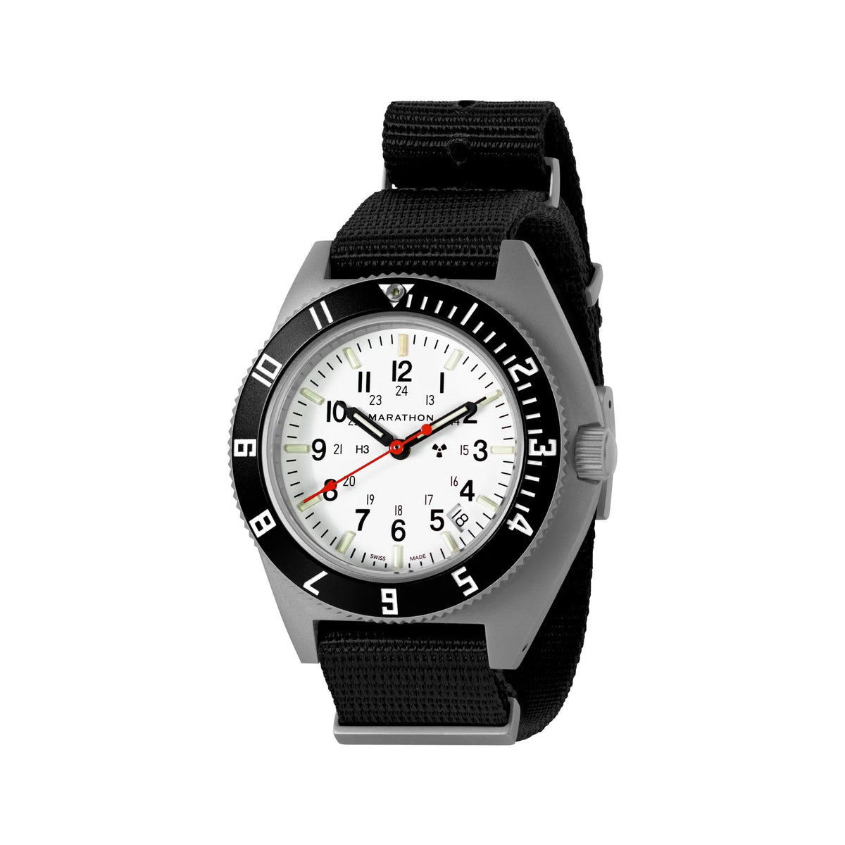 MARATHON AIR PILOT'S SSNAV - D STEEL NAVIGATOR ARCTIC EDITION WITH DATE 41MM DEFSTAN - WATCHH
