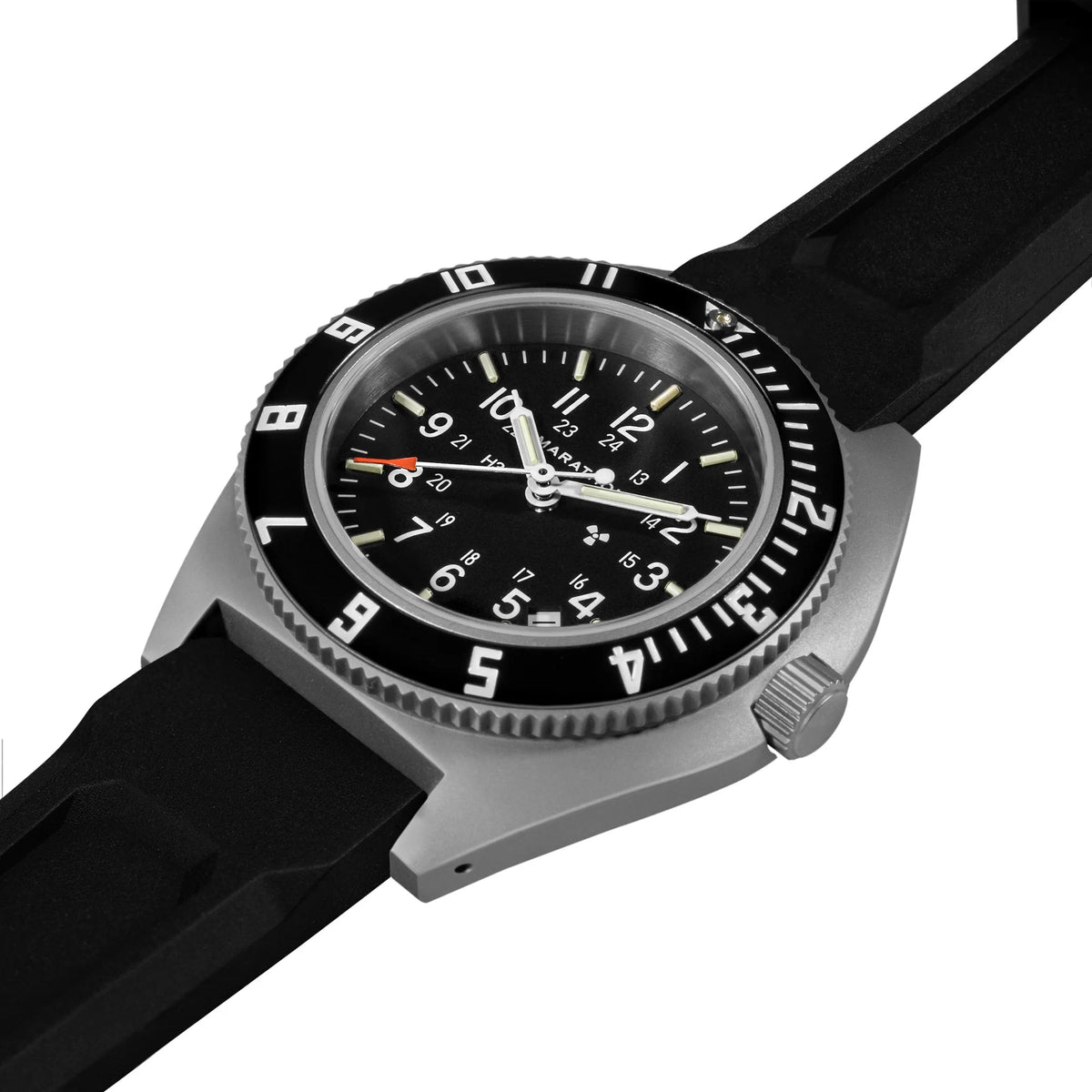 MARATHON AIR PILOT'S SSNAV - D STEEL NAVIGATOR WITH DATE 41MM RUBBER - WATCHH