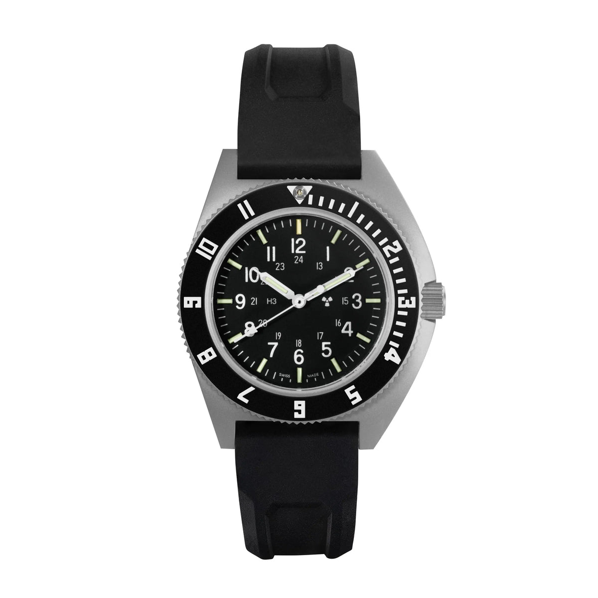 MARATHON AIR PILOT'S SSNAV STEEL NAVIGATOR 41MM RUBBER - WATCHH