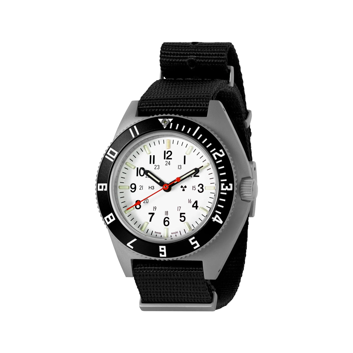 MARATHON AIR PILOT'S SSNAV STEEL NAVIGATOR ARCTIC EDITION 41MM DESTAN - WATCHH