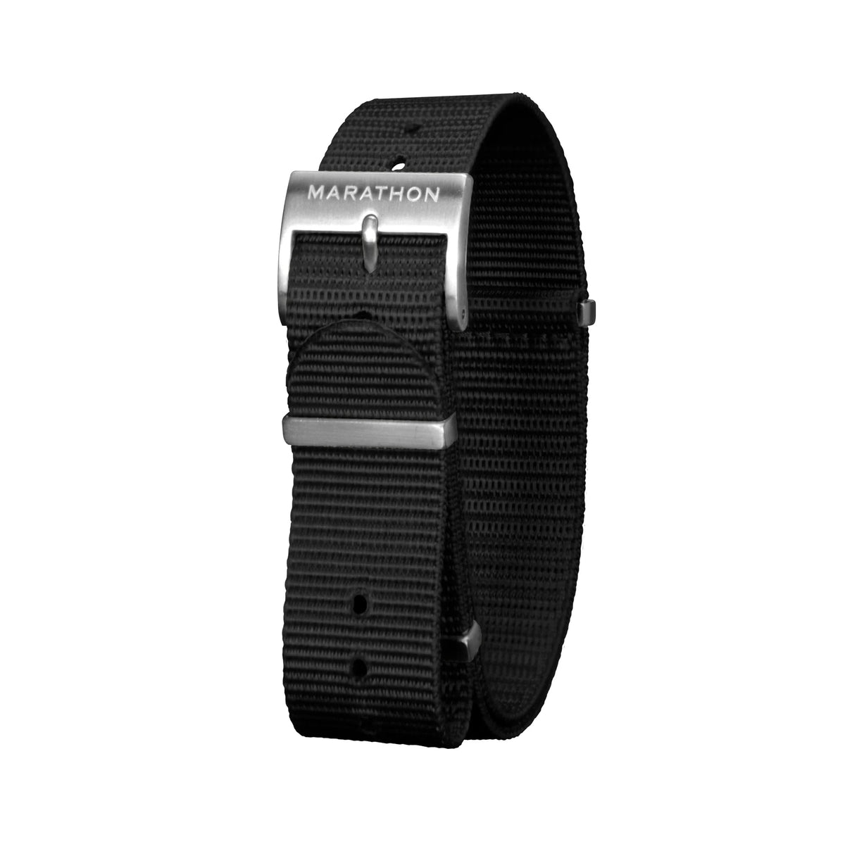 MARATHON BLACK 16MM NYLON DEFSTAN STRAP - WATCHH