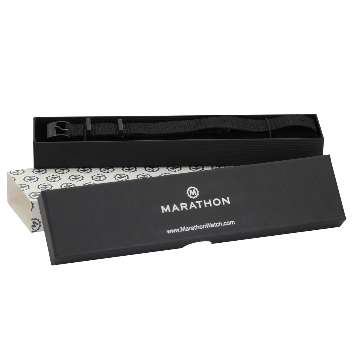 MARATHON BLACK 20MM NYLON ANTHRACITE DEFSTAN STRAP - WATCHH