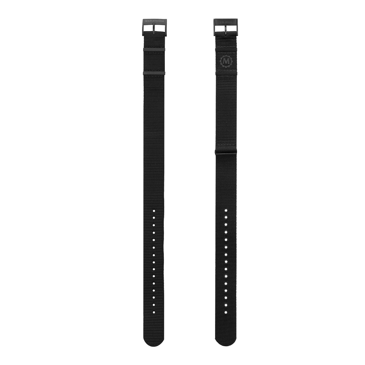 MARATHON BLACK 20MM NYLON ANTHRACITE DEFSTAN STRAP - WATCHH