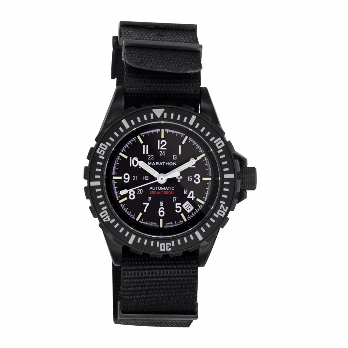MARATHON BLACK 20MM NYLON ANTHRACITE DEFSTAN STRAP - WATCHH