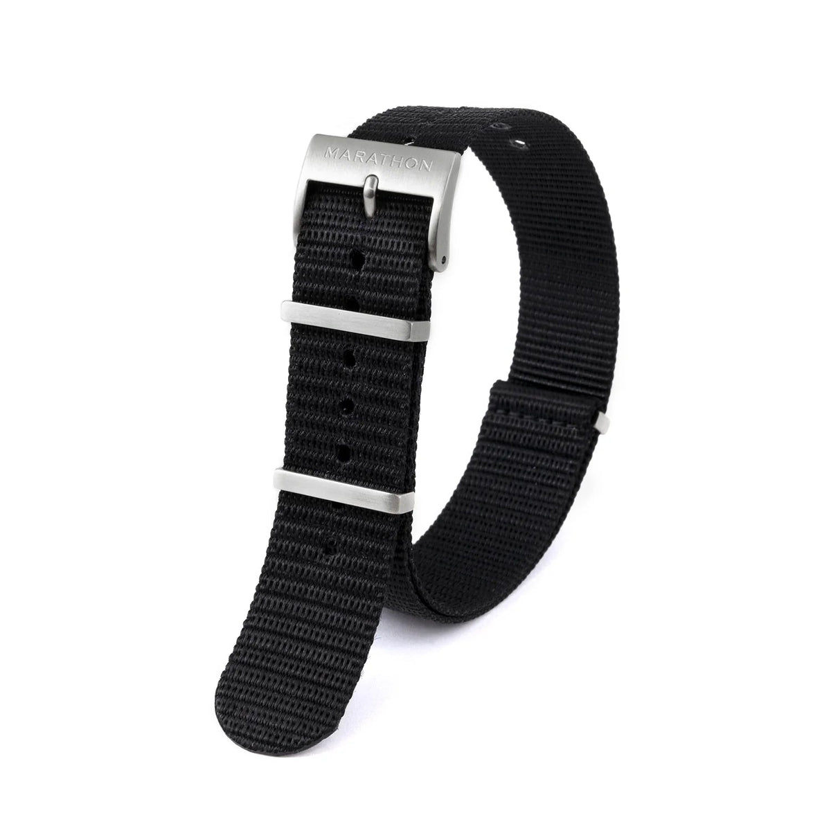 MARATHON BLACK 22MM NYLON DEFSTAN STRAP - WATCHH