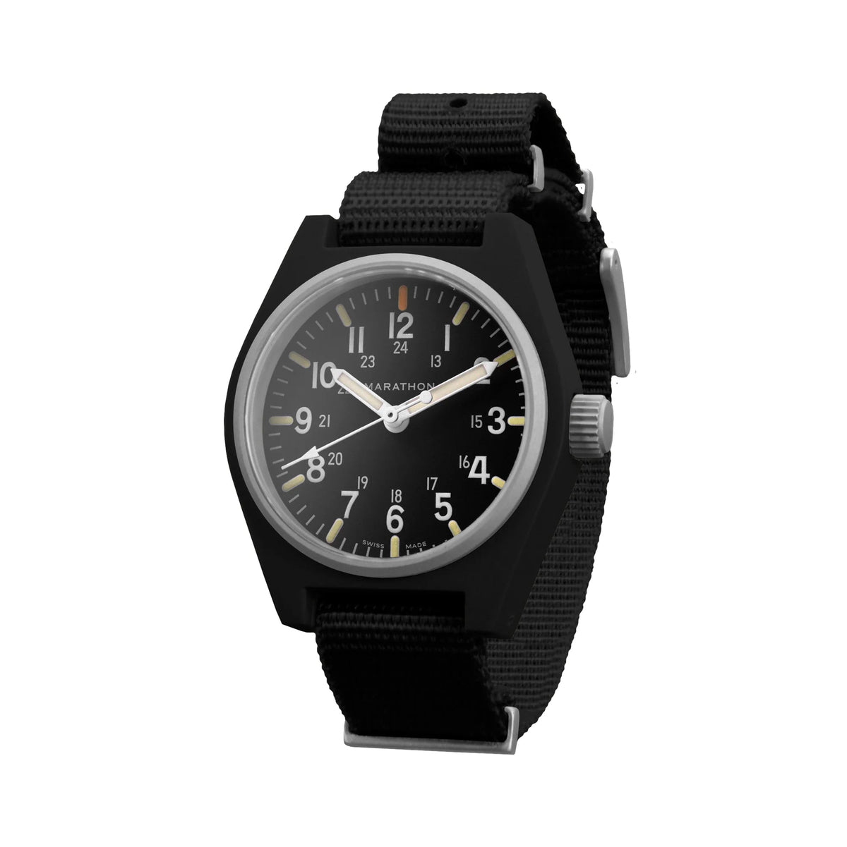 MARATHON LAND GENERAL PURPOSE BLACK 34MM DEFSTAN - WATCHH