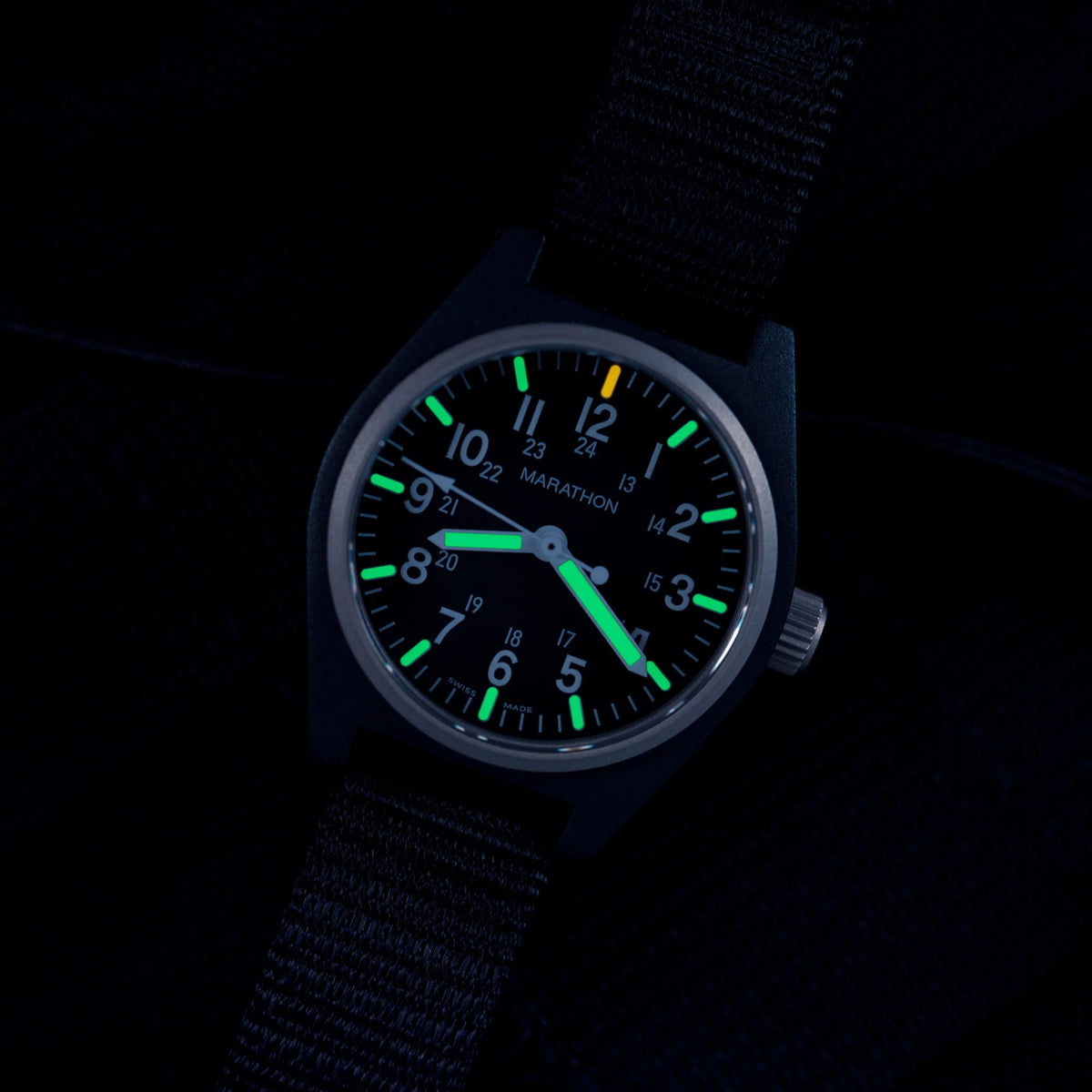 MARATHON LAND GENERAL PURPOSE BLACK 34MM DEFSTAN - WATCHH
