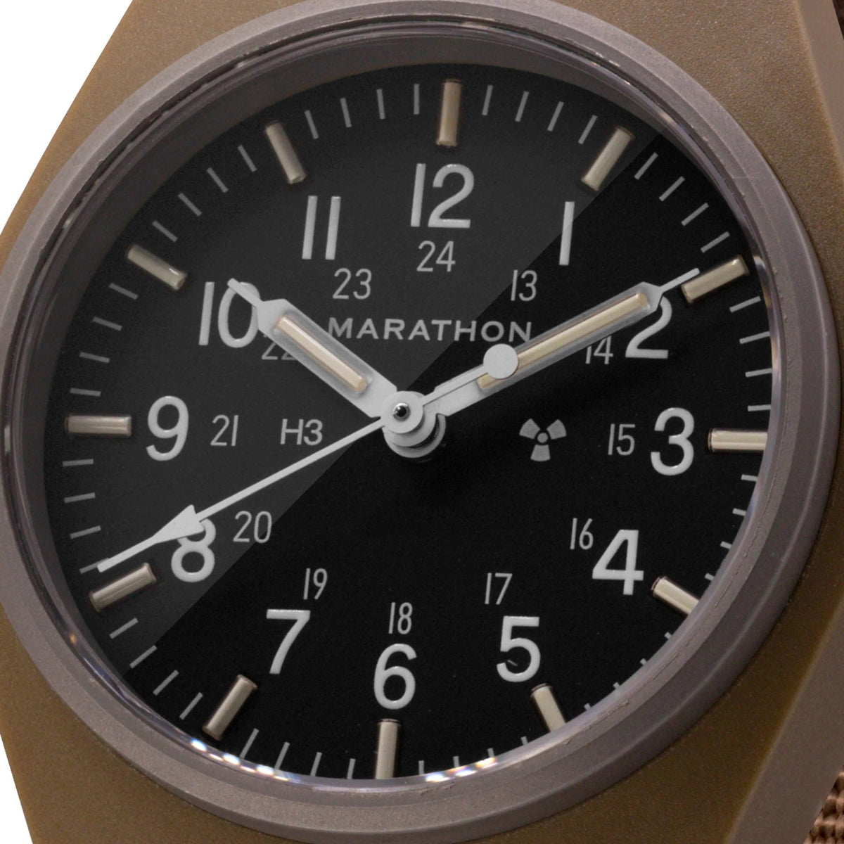 MARATHON LAND GENERAL PURPOSE MECHANICAL DESERT TAN 34MM DEFSTAN - WATCHH