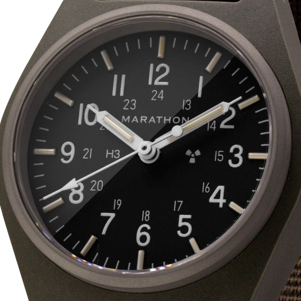 MARATHON LAND GENERAL PURPOSE MECHANICAL SAGE GREEN 34MM DEFSTAN - WATCHH