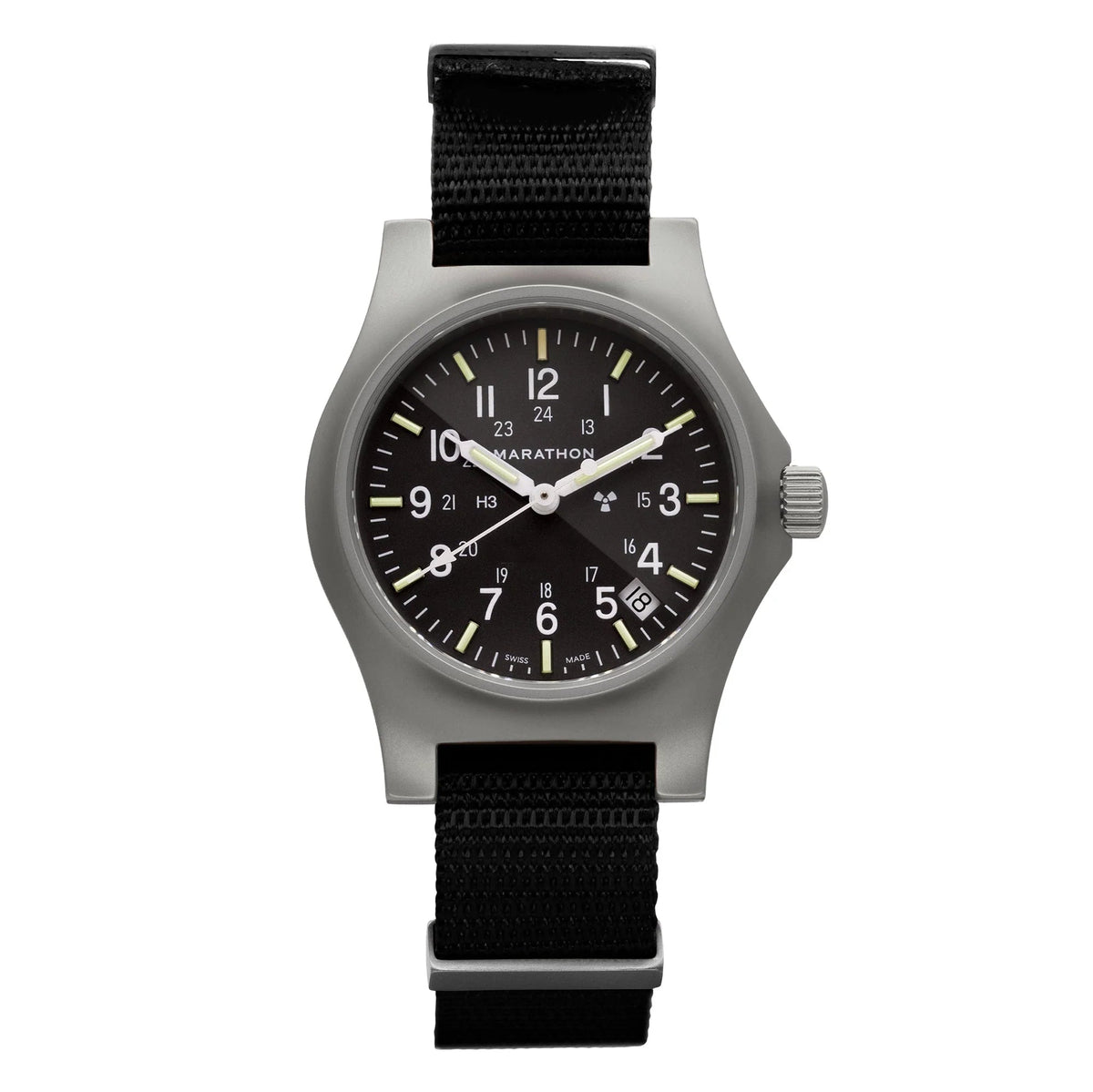 MARATHON LAND SS OFFICER'S WITH DATE 36MM DEFSTAN - WATCHH