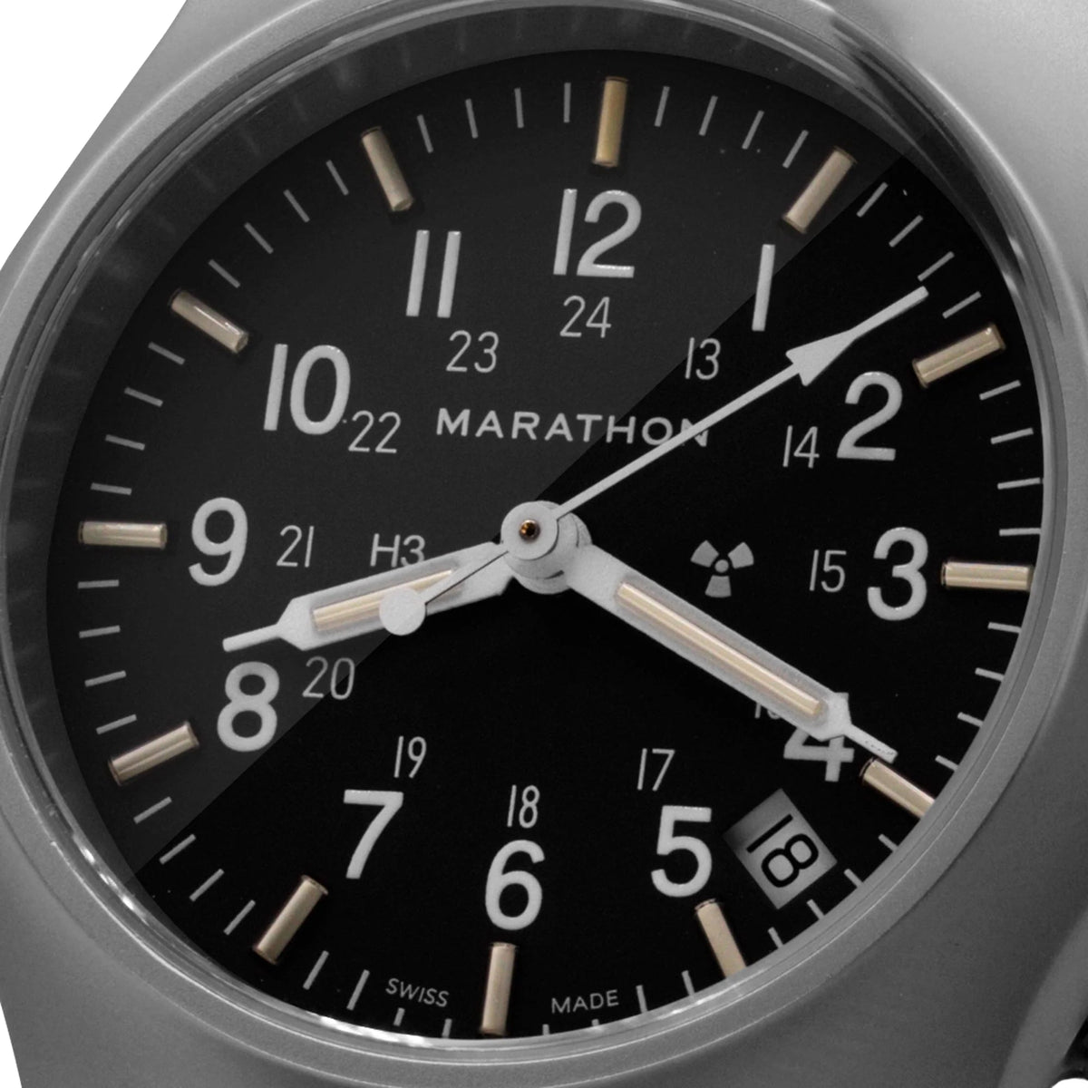MARATHON LAND SS OFFICER'S WITH DATE 36MM DEFSTAN - WATCHH