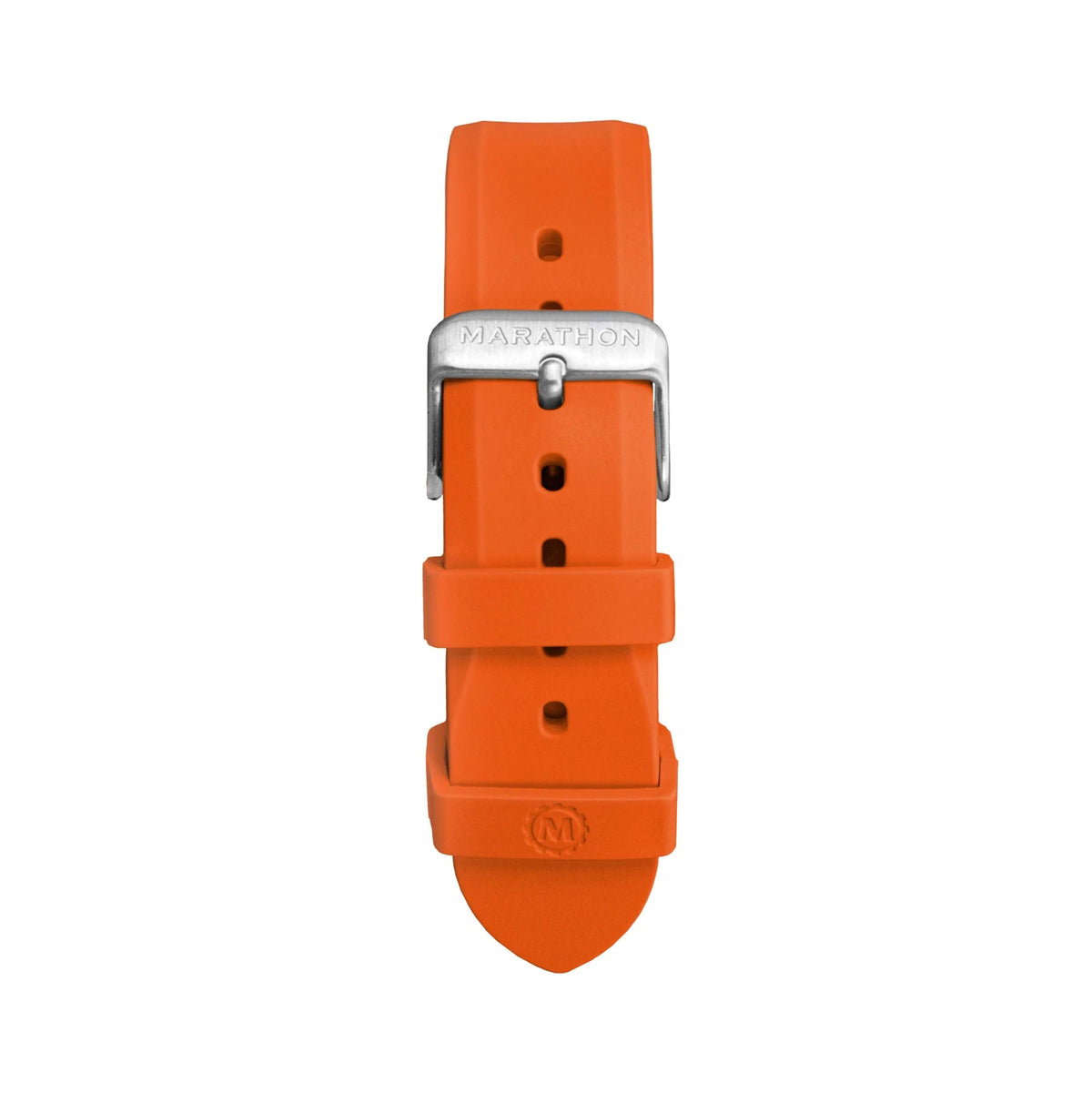 MARATHON ORANGE 20MM TWO - PIECE RUBBER DIVE STRAP - WATCHH