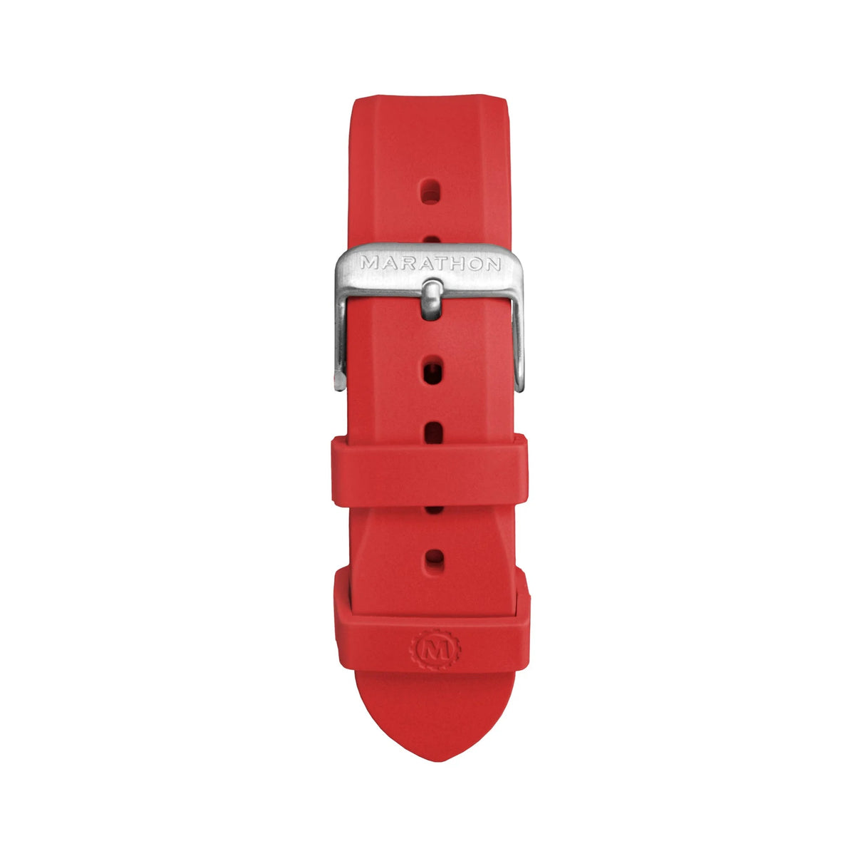 MARATHON - RED 20MM TWO - PIECE RUBBER DIVE STRAP - WATCHH