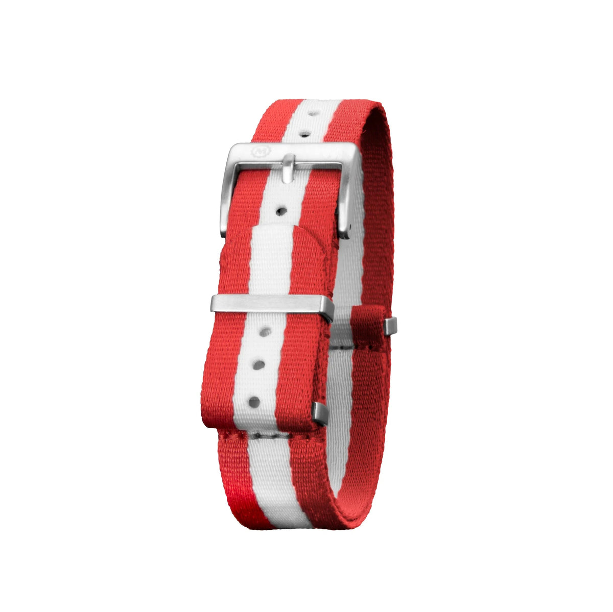 MARATHON RED & WHITE 20MM SEAT - BELT WEAVE NYLON DEFSTAN STRAP - WATCHH