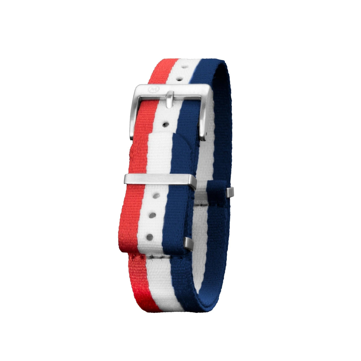 MARATHON RED, WHITE & BLUE 20MM SEAT - BELT WEAVE NYLON DEFSTAN STRAP - WATCHH