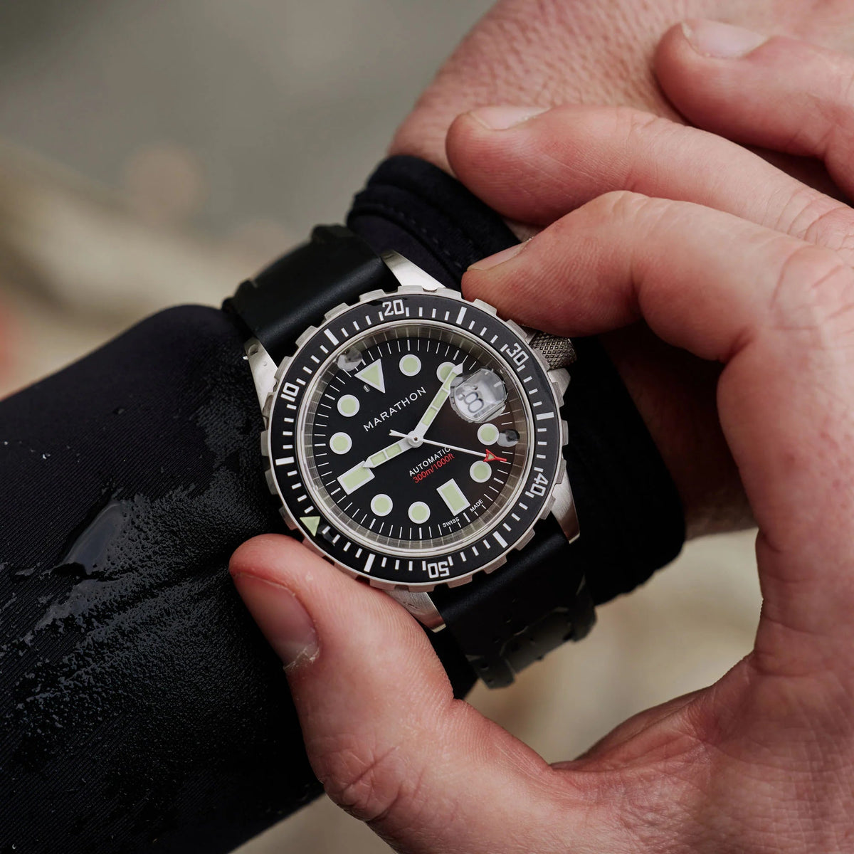 MARATHON SEA OSAR - D DATE AUTOMATIC 36MM RUBBER watch