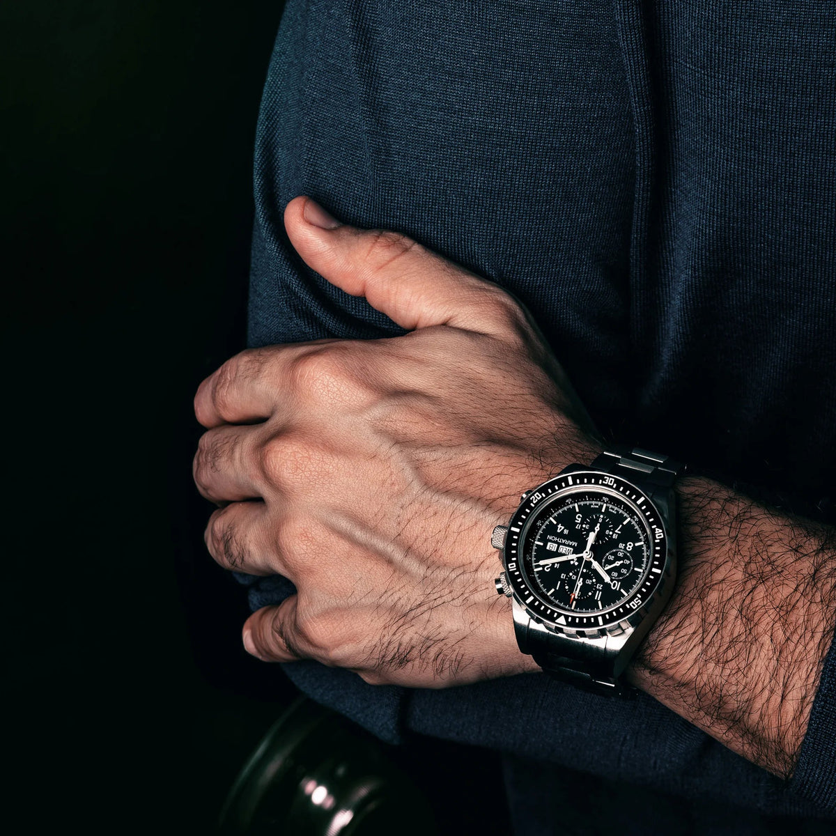 MARATHON SEA/PILOT CSAR CHRONOGRAPH JUMBO DAY/DATE AUTOMATIC (JDD) 46MM - WATCHH