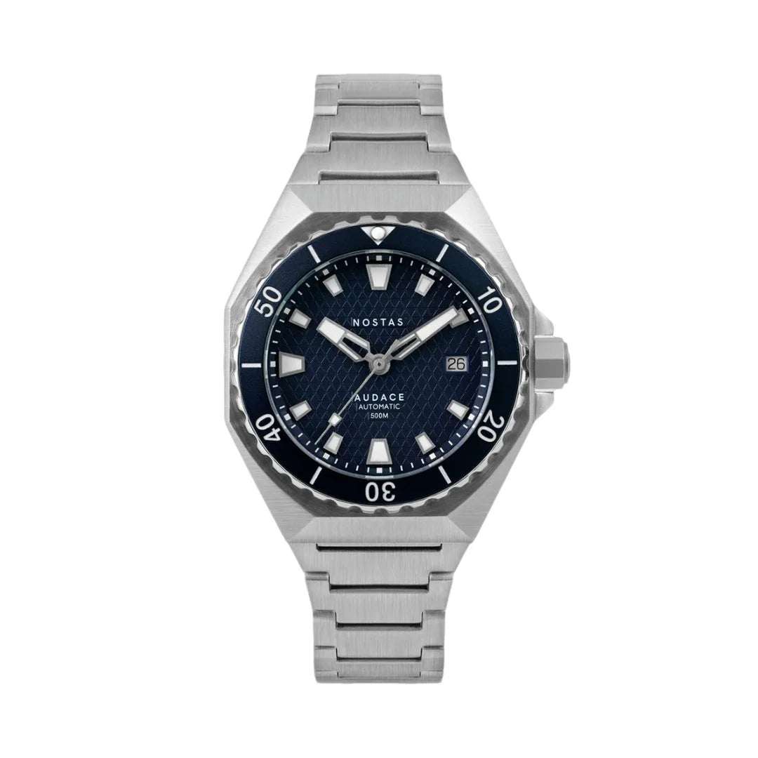 NOSTAS SEA AUDACE 500 DARK BLUE BRACELET 41MM - WATCHH