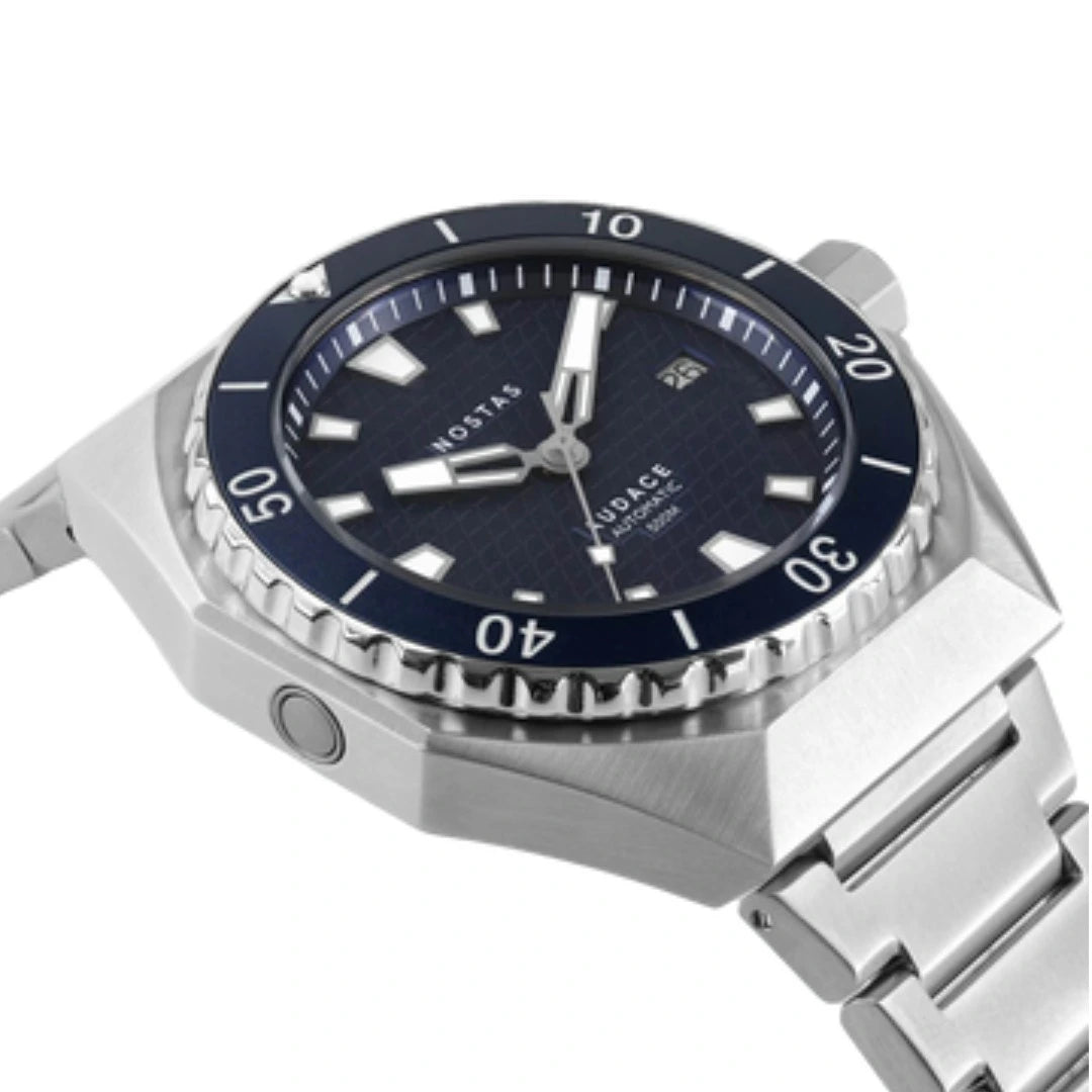 NOSTAS SEA AUDACE 500 DARK BLUE BRACELET 41MM - WATCHH