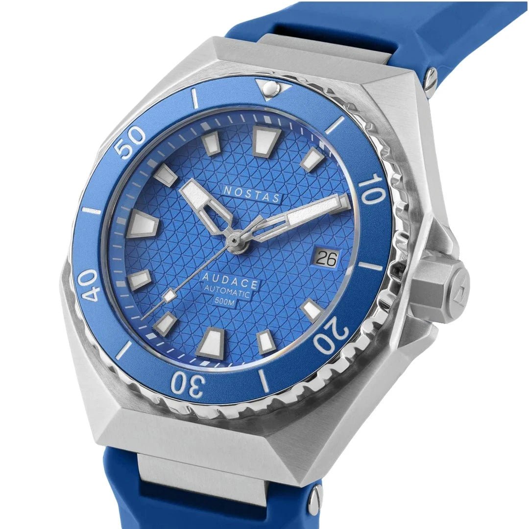 NOSTAS SEA AUDACE 500 LIGHT BLUE BRACELET 41MM - WATCHH