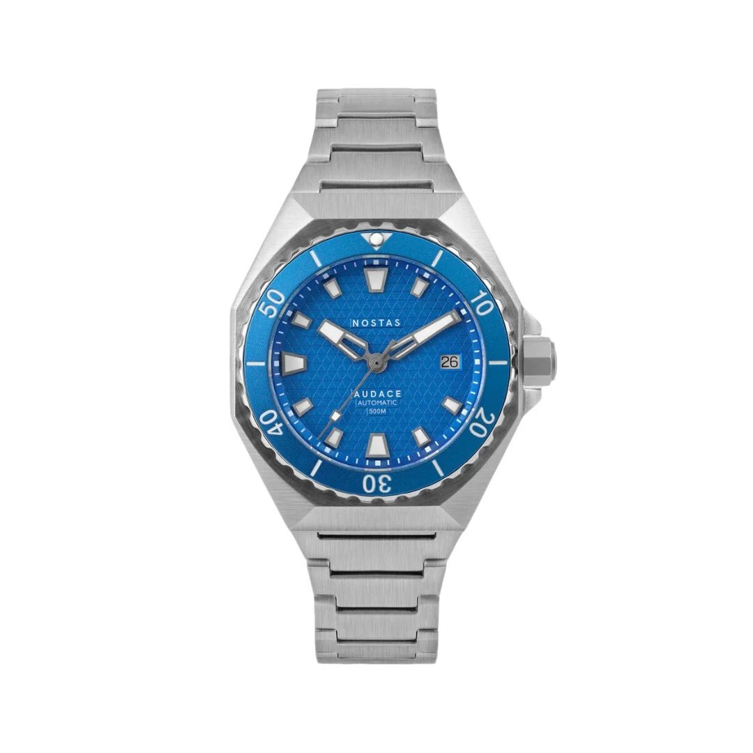 NOSTAS SEA AUDACE 500 LIGHT BLUE BRACELET 41MM - WATCHH