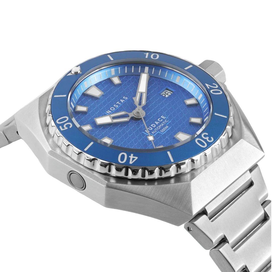 NOSTAS SEA AUDACE 500 LIGHT BLUE BRACELET 41MM - WATCHH