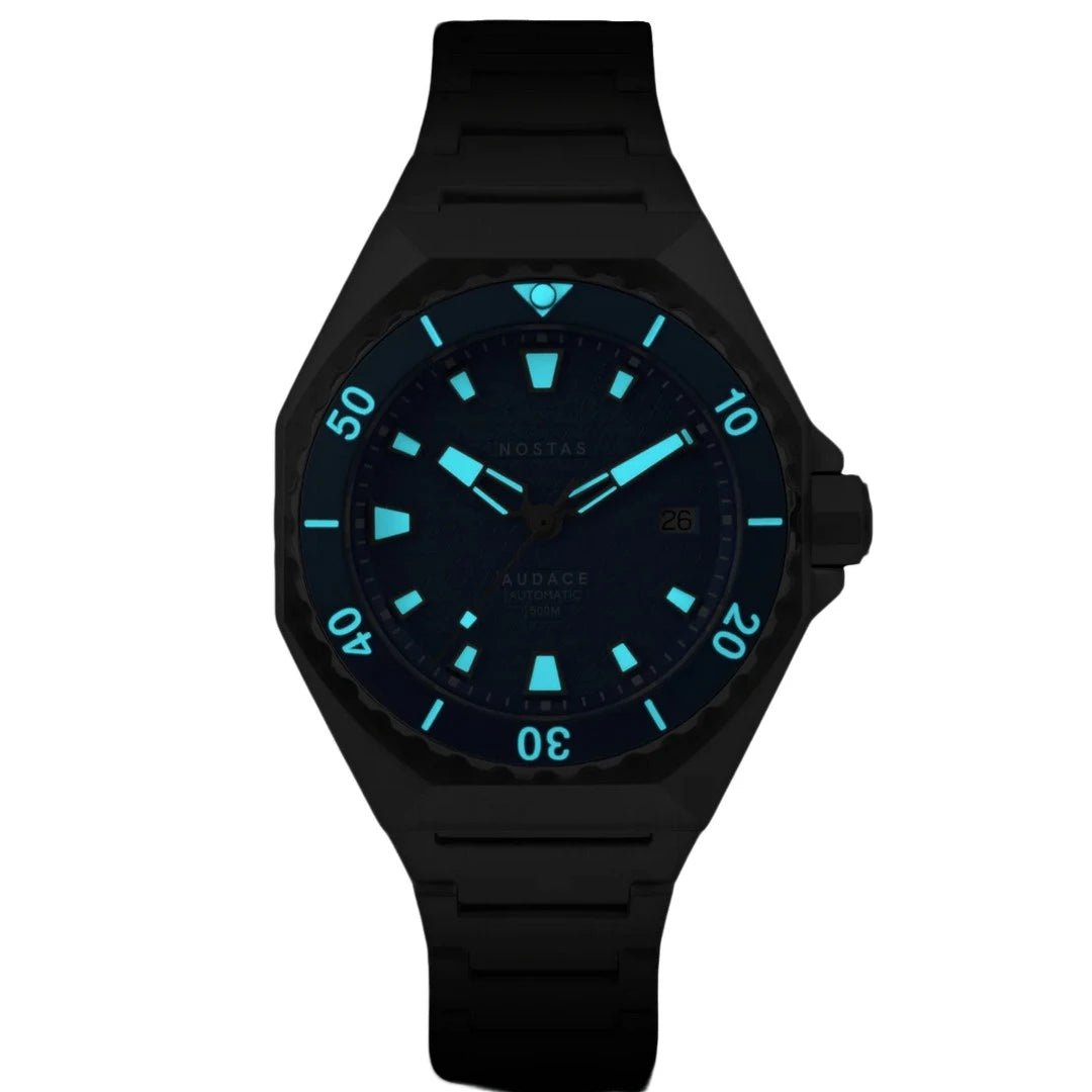 NOSTAS SEA AUDACE 500 NAVY BLUE BRACELET 41MM - WATCHH