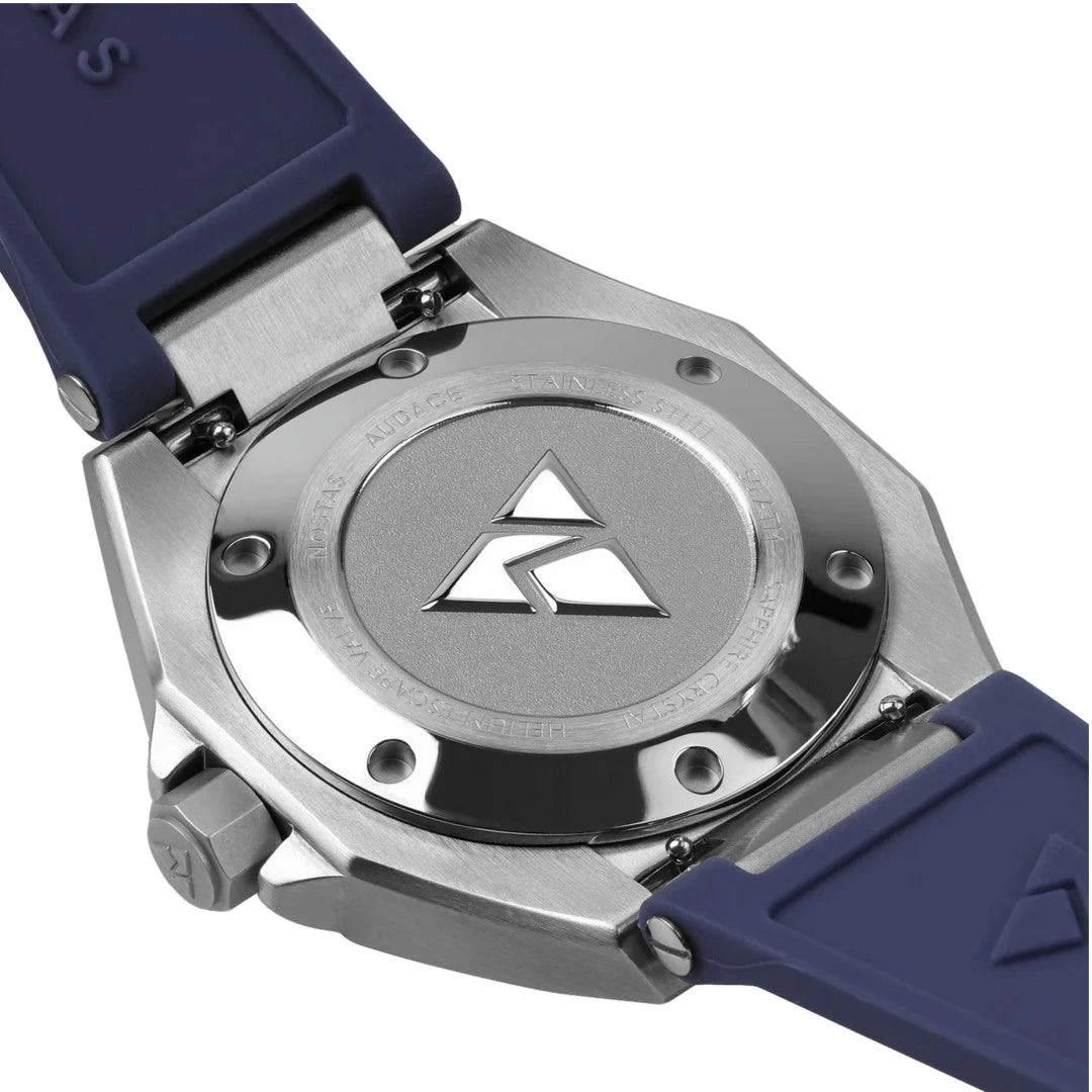 NOSTAS SEA AUDACE 500 NAVY BLUE BRACELET 41MM - WATCHH