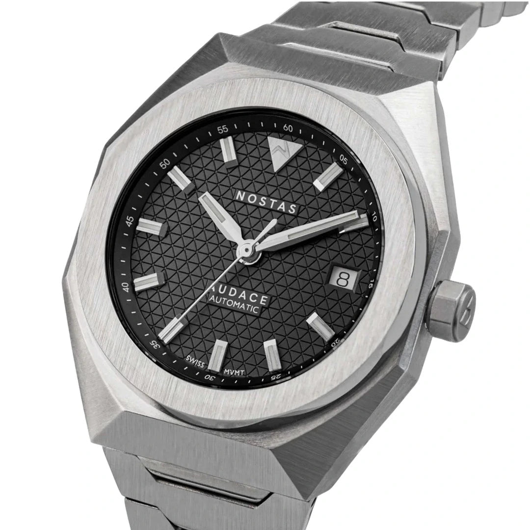 NOSTAS SPORTS AUDACE BLACK BRACELET 39MM - WATCHH