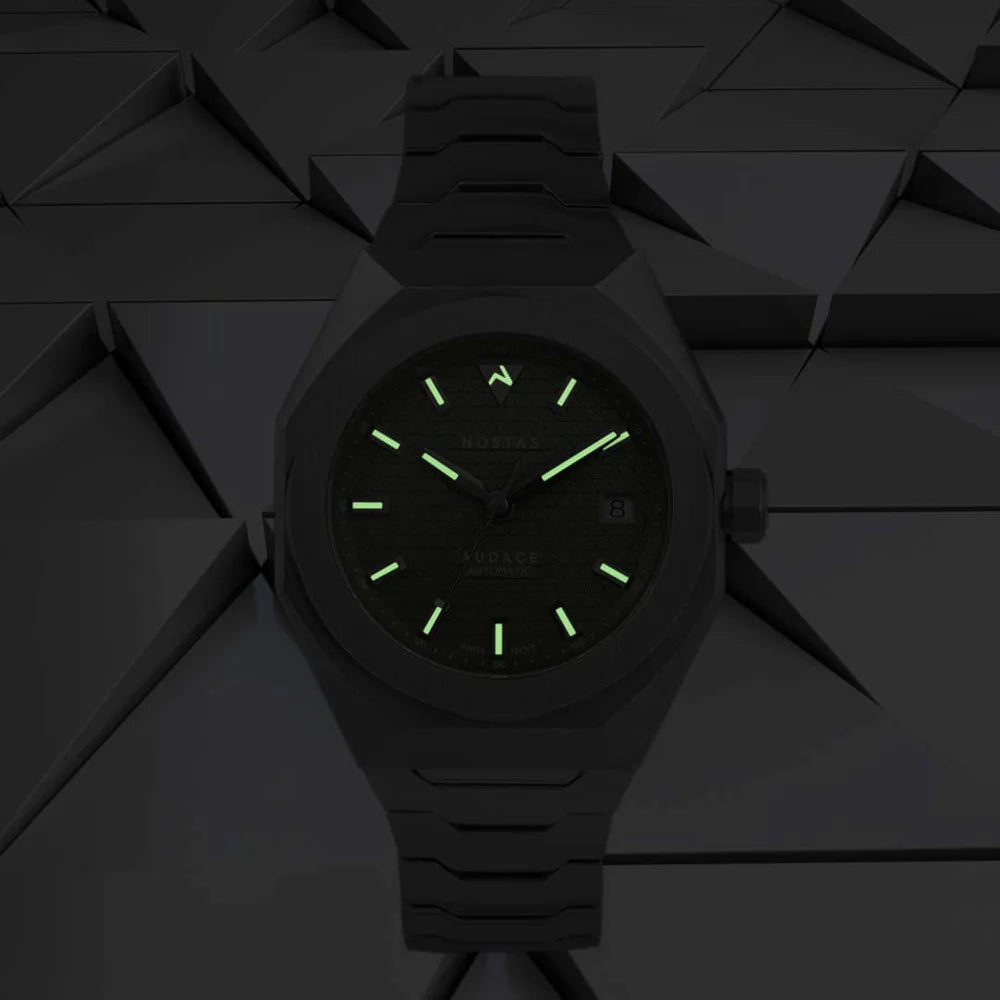 NOSTAS SPORTS AUDACE BLACK BRACELET 39MM - WATCHH